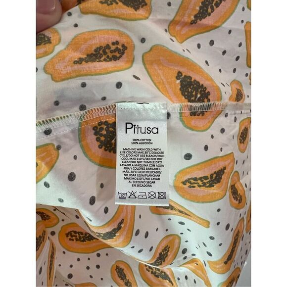 New PitUSA petite papaya printed babydoll dress - Picture 5 of 8